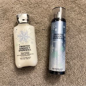 Bath & Body Works Frosted Coconut Bundle
